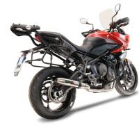 GPR exhaust compatible with  Triumph Tiger Sport 660 2022-2024, Deeptone Inox, full system exhaust legal for UK and non-EU countries including removable db killer 