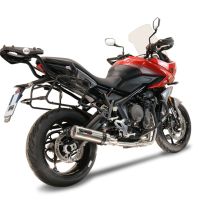 GPR exhaust compatible with  Triumph Tiger Sport 660 2022-2024, M3 Titanium Natural, Homologated legal full system exhaust, including removable db killer and catalyst 