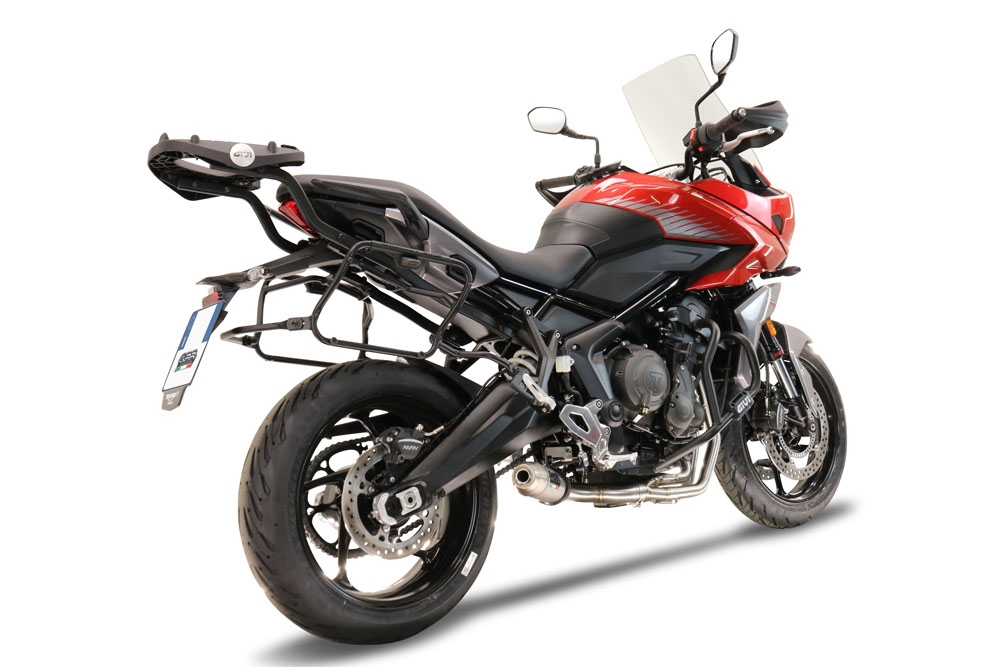 GPR exhaust compatible with  Triumph Tiger Sport 660 2022-2024, Deeptone Inox, Racing full system exhaust  