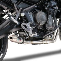 GPR exhaust compatible with  Triumph Tiger Sport 660 2022-2024, Deeptone Inox, Racing full system exhaust  