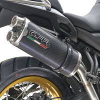 GPR exhaust compatible with  Voge 525DSX 2023-2024, Dual Poppy, Homologated legal slip-on exhaust including removable db killer and link pipe 