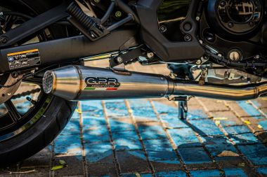 GPR exhaust compatible with  Kawasaki Versys 650 2021-2022, Ultracone, Homologated legal full system exhaust, including removable db killer and catalyst 