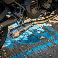 GPR exhaust compatible with  Kawasaki Versys 650 2021-2022, Ultracone, Homologated legal full system exhaust, including removable db killer and catalyst 