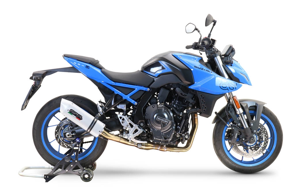 GPR exhaust compatible with  Suzuki Gsx-8S 2022-2024, Albus Ceramic, full system exhaust legal for UK and non-EU countries including removable db killer 