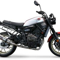 GPR exhaust compatible with  Yamaha Xsr 700 2021-2024, M3 Inox , full system exhaust legal for UK and non-EU countries including removable db killer 