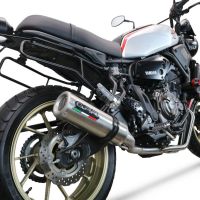 GPR exhaust compatible with  Yamaha Xsr 700 2021-2024, M3 Inox , full system exhaust legal for UK and non-EU countries including removable db killer 