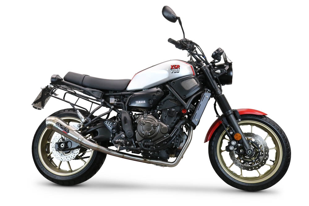 GPR exhaust compatible with  Yamaha Xsr 700 2021-2024, Powercone Evo, full system exhaust legal for UK and non-EU countries including removable db killer 