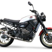 GPR exhaust compatible with  Yamaha Xsr 700 2021-2024, Powercone Evo, full system exhaust legal for UK and non-EU countries including removable db killer 