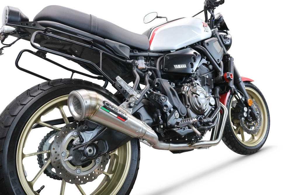 GPR exhaust compatible with  Yamaha Xsr 700 2021-2024, Powercone Evo, full system exhaust legal for UK and non-EU countries including removable db killer 