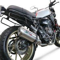 GPR exhaust compatible with  Yamaha Xsr 700 2021-2024, Satinox , full system exhaust legal for UK and non-EU countries including removable db killer 