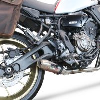 GPR exhaust compatible with  Yamaha Xsr 700 2021-2024, Deeptone Inox, full system exhaust legal for UK and non-EU countries including removable db killer 