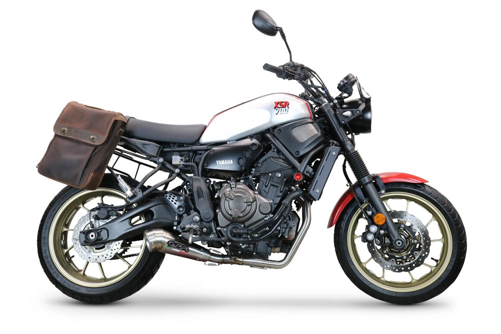 GPR exhaust compatible with  Yamaha Xsr 700 2021-2024, Powercone Evo, full system exhaust legal for UK and non-EU countries including removable db killer 