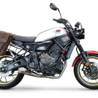 GPR exhaust compatible with  Yamaha Xsr 700 2021-2024, Powercone Evo, full system exhaust legal for UK and non-EU countries including removable db killer 