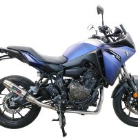 GPR exhaust compatible with  Yamaha Tracer 700 2020-2021, Deeptone Inox, full system exhaust legal for UK and non-EU countries including removable db killer 