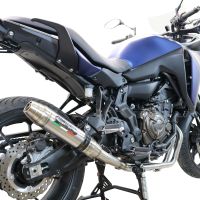 GPR exhaust compatible with  Yamaha Tracer 700 2020-2021, Deeptone Inox, full system exhaust legal for UK and non-EU countries including removable db killer 