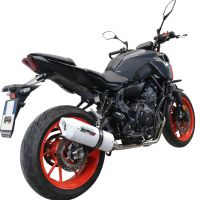 GPR exhaust compatible with  Yamaha Mt-07  2021-2024, Albus Evo4, Homologated legal full system exhaust, including removable db killer and catalyst 