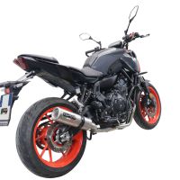 GPR exhaust compatible with  Yamaha Mt-07  2021-2024, M3 Inox , full system exhaust legal for UK and non-EU countries including removable db killer 