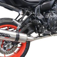 GPR exhaust compatible with  Yamaha Mt-07  2021-2024, M3 Inox , full system exhaust legal for UK and non-EU countries including removable db killer 