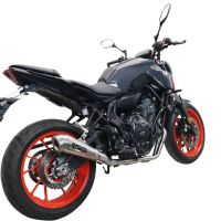 GPR exhaust compatible with  Yamaha Mt-07  2021-2024, Powercone Evo, Homologated legal full system exhaust, including removable db killer and catalyst 