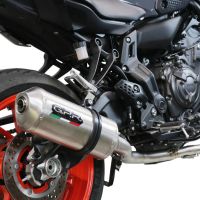 GPR exhaust compatible with  Yamaha Mt-07  2014-2016, Satinox , Homologated legal full system exhaust, including removable db killer 