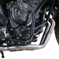 GPR exhaust compatible with  Yamaha Mt-07  2021-2024, GP Evo4 Poppy, Homologated legal full system exhaust, including removable db killer and catalyst 