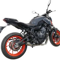 GPR exhaust compatible with  Yamaha Mt-07  2021-2024, Deeptone Inox, full system exhaust legal for UK and non-EU countries including removable db killer 