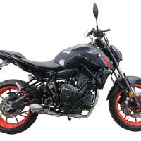 GPR exhaust compatible with  Yamaha Mt-07  2021-2024, Powercone Evo, full system exhaust legal for UK and non-EU countries including removable db killer 