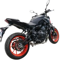 GPR exhaust compatible with  Yamaha Mt-07  2021-2024, Powercone Evo, full system exhaust legal for UK and non-EU countries including removable db killer 