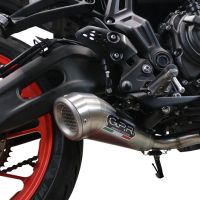 GPR exhaust compatible with  Yamaha Mt-07  2021-2024, Powercone Evo, full system exhaust legal for UK and non-EU countries including removable db killer 