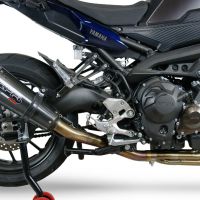 GPR exhaust compatible with  Yamaha Tracer 9 GT 2021-2024, GP Evo4 Poppy, Homologated legal full system exhaust, including removable db killer and catalyst 