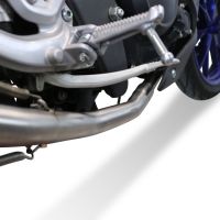 GPR exhaust compatible with  Yamaha Mt 125 2021-2024, M3 Poppy , Homologated legal full system exhaust, including removable db killer and catalyst 