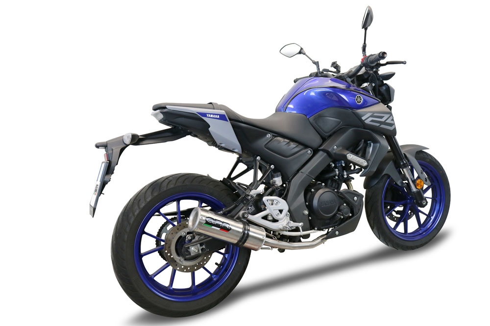 GPR exhaust compatible with  Yamaha Mt 125 2020-2020, M3 Inox , Homologated legal full system exhaust, including removable db killer and catalyst 