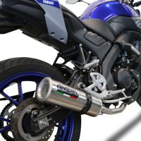 GPR exhaust compatible with  Yamaha Mt 125 2020-2020, M3 Inox , Homologated legal full system exhaust, including removable db killer and catalyst 