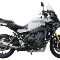 GPR exhaust compatible with  Yamaha Tracer 9 2021-2024, Dual Inox, Homologated legal full system exhaust, including removable db killer and catalyst 