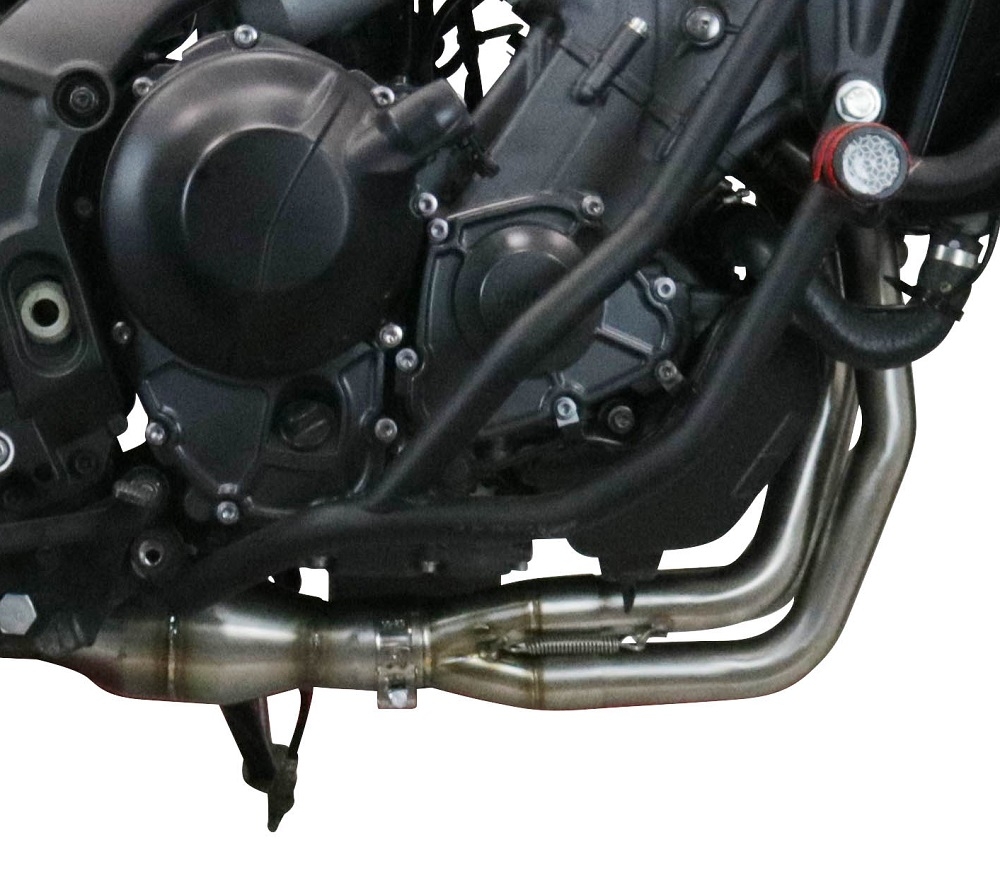 GPR exhaust compatible with  Yamaha Tracer 9 2021-2024, M3 Inox , Homologated legal full system exhaust, including removable db killer and catalyst 