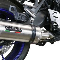 GPR exhaust compatible with  Yamaha Tracer 9 2021-2024, Satinox , Homologated legal full system exhaust, including removable db killer and catalyst 