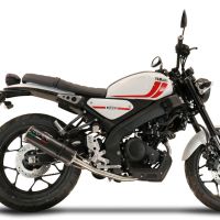 GPR exhaust compatible with  Yamaha XSR 125 2021-2024, M3 Poppy , Homologated legal full system exhaust, including removable db killer and catalyst 