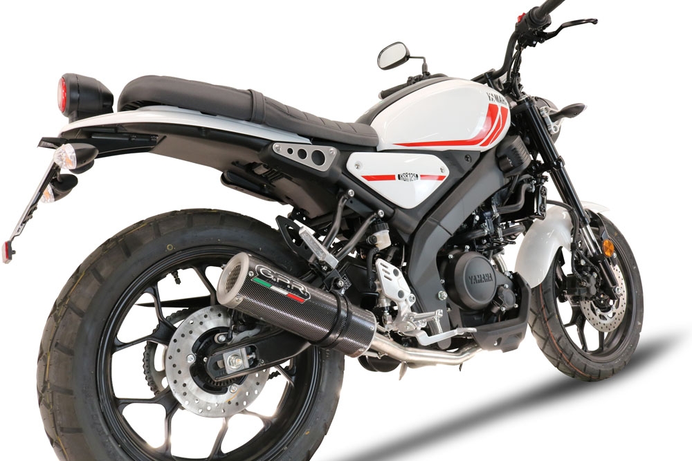 GPR exhaust compatible with  Yamaha XSR 125 2021-2024, M3 Poppy , Homologated legal full system exhaust, including removable db killer and catalyst 