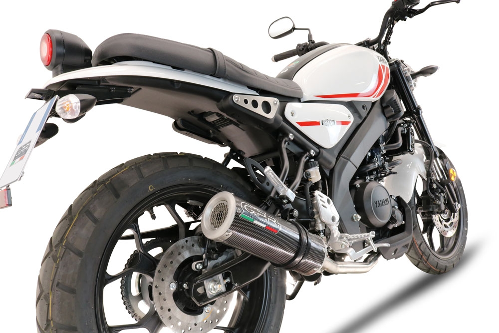 GPR exhaust compatible with  Yamaha XSR 125 2021-2024, M3 Poppy , Homologated legal full system exhaust, including removable db killer and catalyst 