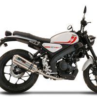 GPR exhaust compatible with  Yamaha XSR 125 2021-2024, Satinox , full system exhaust legal for UK and non-EU countries including removable db killer 