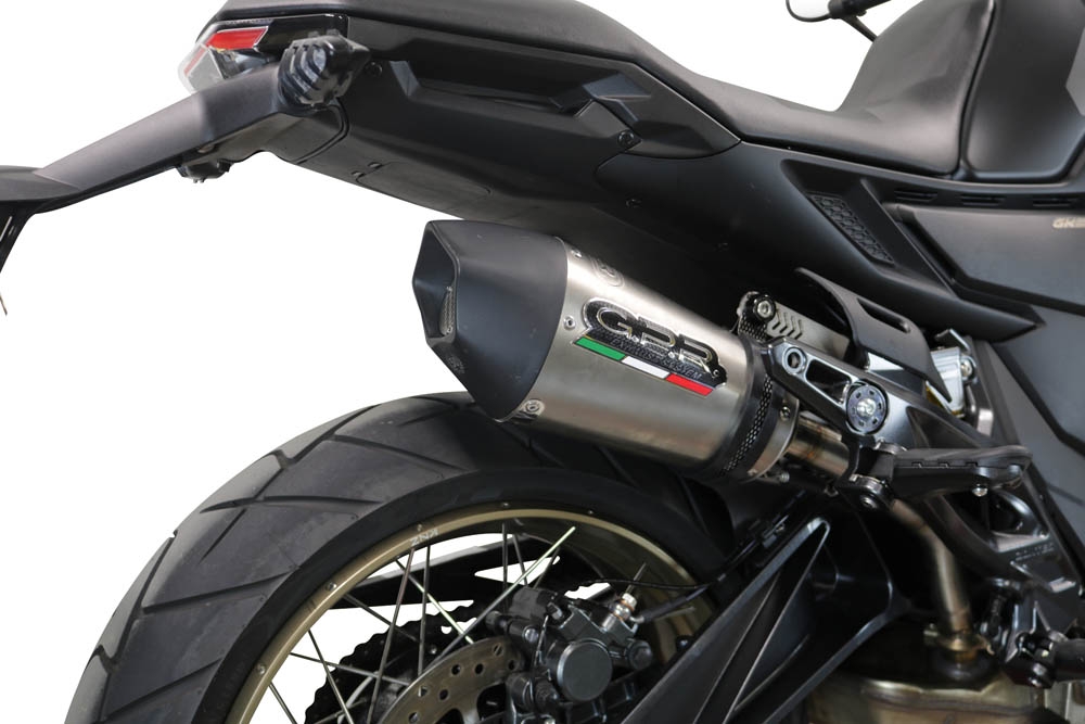 GPR exhaust compatible with  Zontes 350 GK 2022-2024, GP Evo4 Titanium, Homologated legal slip-on exhaust including removable db killer and link pipe 