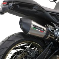 GPR exhaust compatible with  Zontes 350 GK 2022-2024, GP Evo4 Titanium, Homologated legal slip-on exhaust including removable db killer and link pipe 