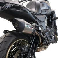 GPR exhaust compatible with  Zontes 350 GK 2022-2024, GP Evo4 Titanium, Homologated legal slip-on exhaust including removable db killer and link pipe 