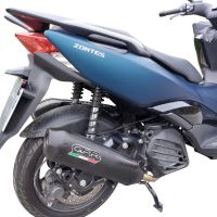 GPR exhaust compatible with  Zontes M 125 2022-2024, Pentaroad Black, Homologated legal full system exhaust, including removable db killer and catalyst 