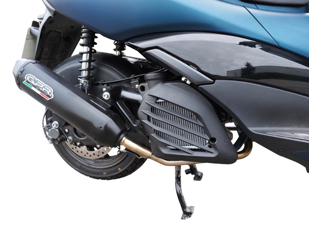 GPR exhaust compatible with  Zontes M 125 2022-2024, Pentaroad Black, Homologated legal full system exhaust, including removable db killer and catalyst 