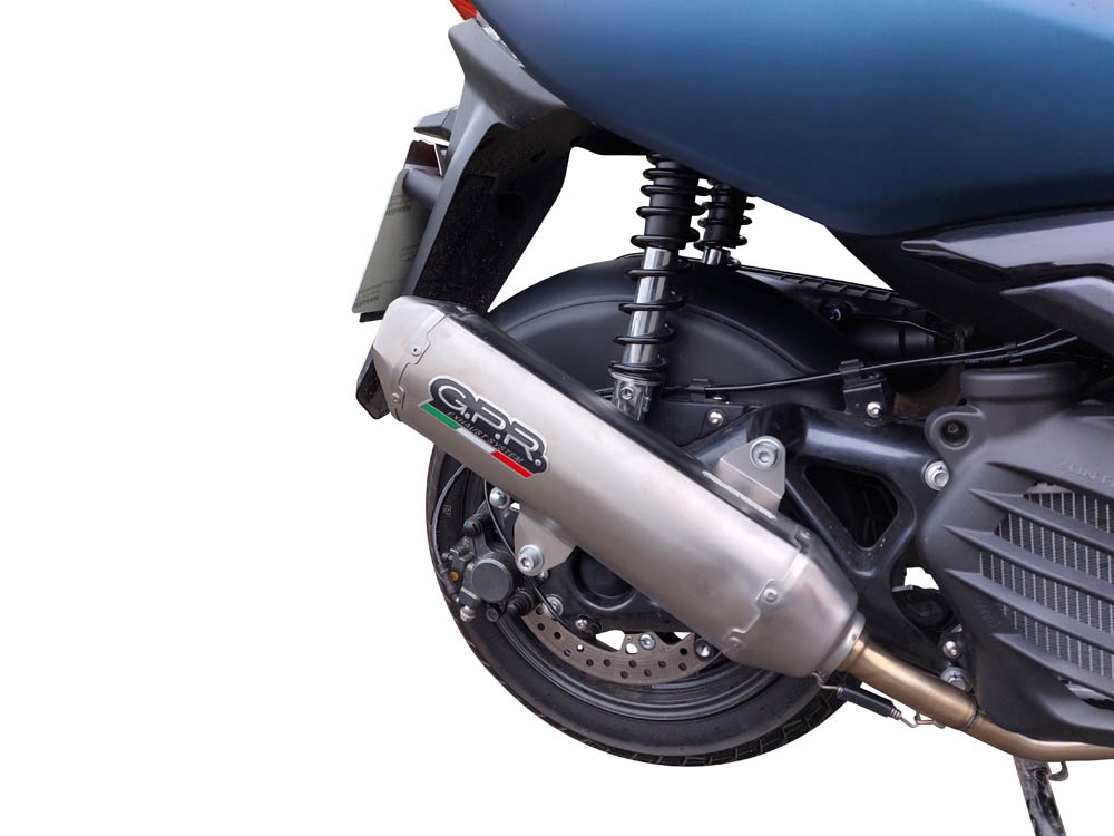 GPR exhaust compatible with  Zontes M 125 2022-2024, Pentaroad Inox, full system exhaust legal for UK and non-EU countries including removable db killer 