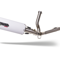 GPR exhaust compatible with  Suzuki V-Strom DL650 2012-2016, Albus Ceramic, Homologated legal Mid-full system exhaust, including removable db killer and catalyst  