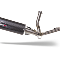 GPR exhaust compatible with  Suzuki V-Strom 650 2021-2024, Furore Evo4 Poppy, Homologated legal Mid-full system exhaust, including removable db killer and catalyst  