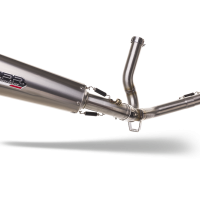 GPR exhaust compatible with  Suzuki V-Strom DL650 2004-2011, Gpe Ann. titanium, Homologated legal Mid-full system exhaust, including removable db killer and catalyst  