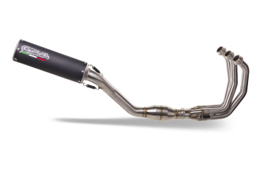 GPR exhaust compatible with  Yamaha Mt-09 2021-2023, M3 Black Titanium, Homologated legal full system exhaust, including removable db killer and catalyst 